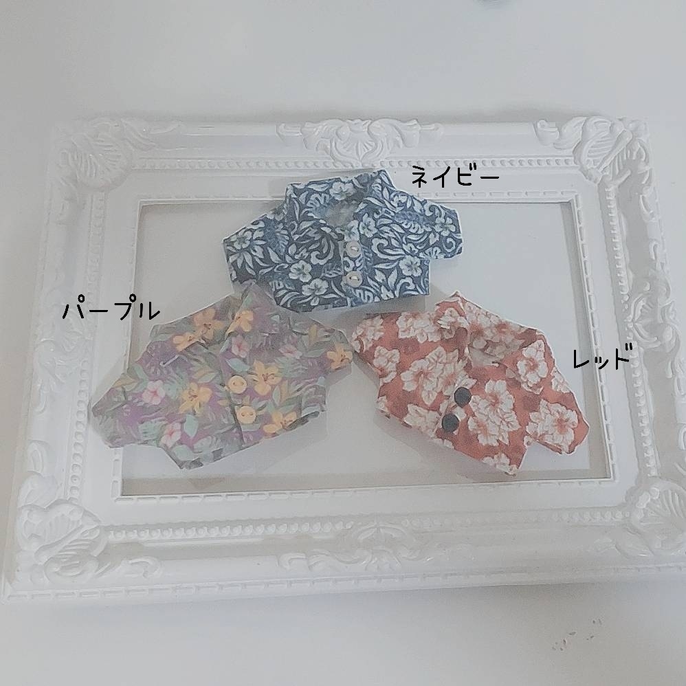 夏を満喫!!アロハシャツ(ハイビスカス柄)10cmぬい