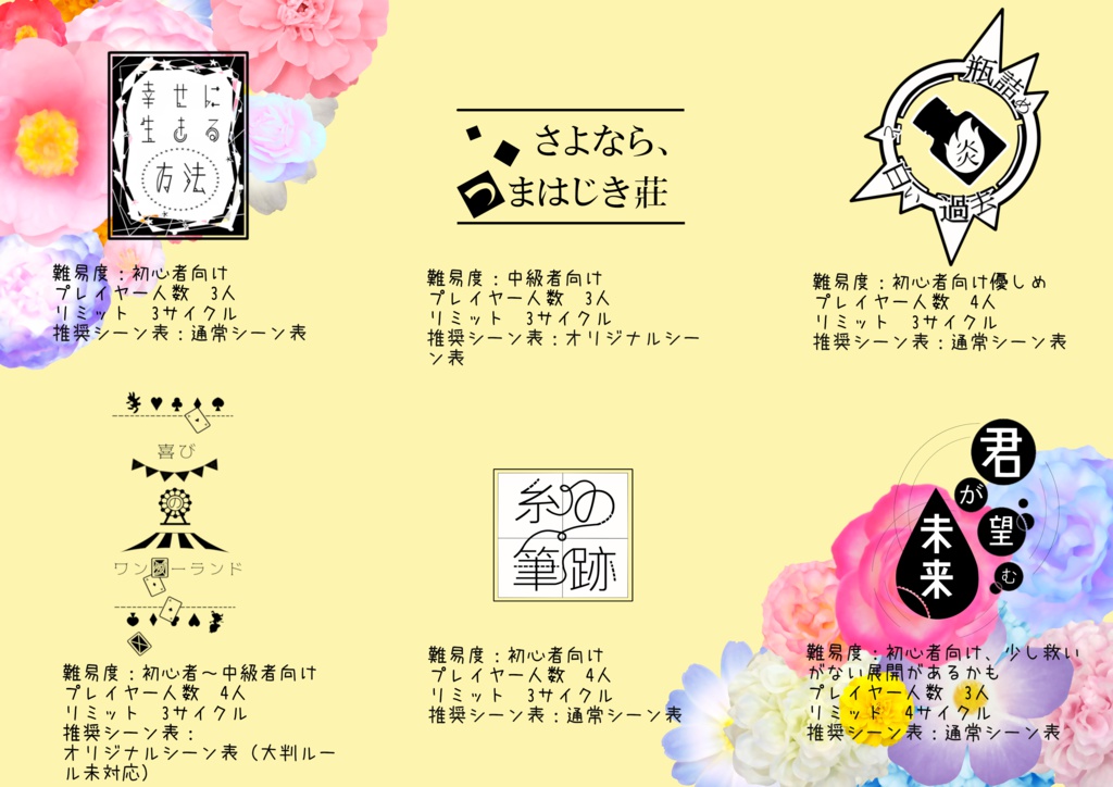 マギカロギア非公式シナリオ 百花六情