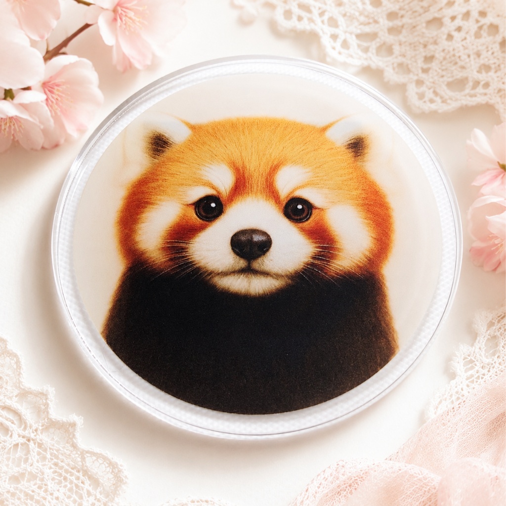 レッサーパンダ まんまるマグネット