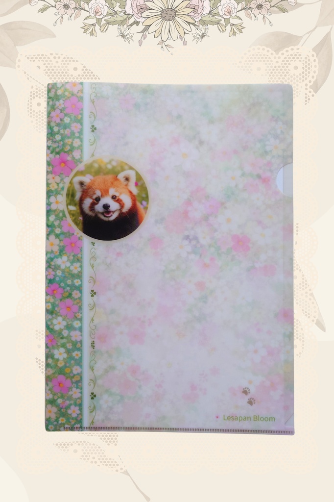 Lesapan Bloom｜お花畑のやさしいA4クリアファイル（厚手）