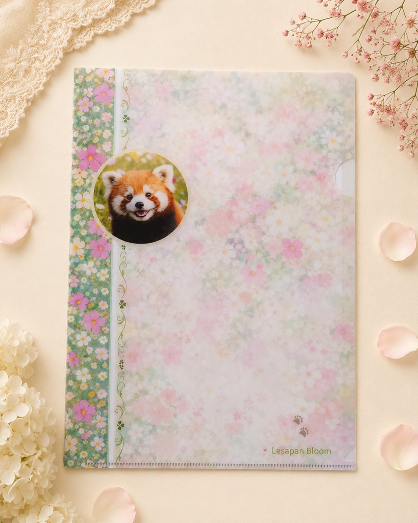 Lesapan Bloom｜お花畑のやさしいA4クリアファイル（厚手）