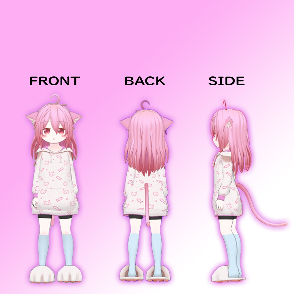 オリジナル3Dモデル「ネム」