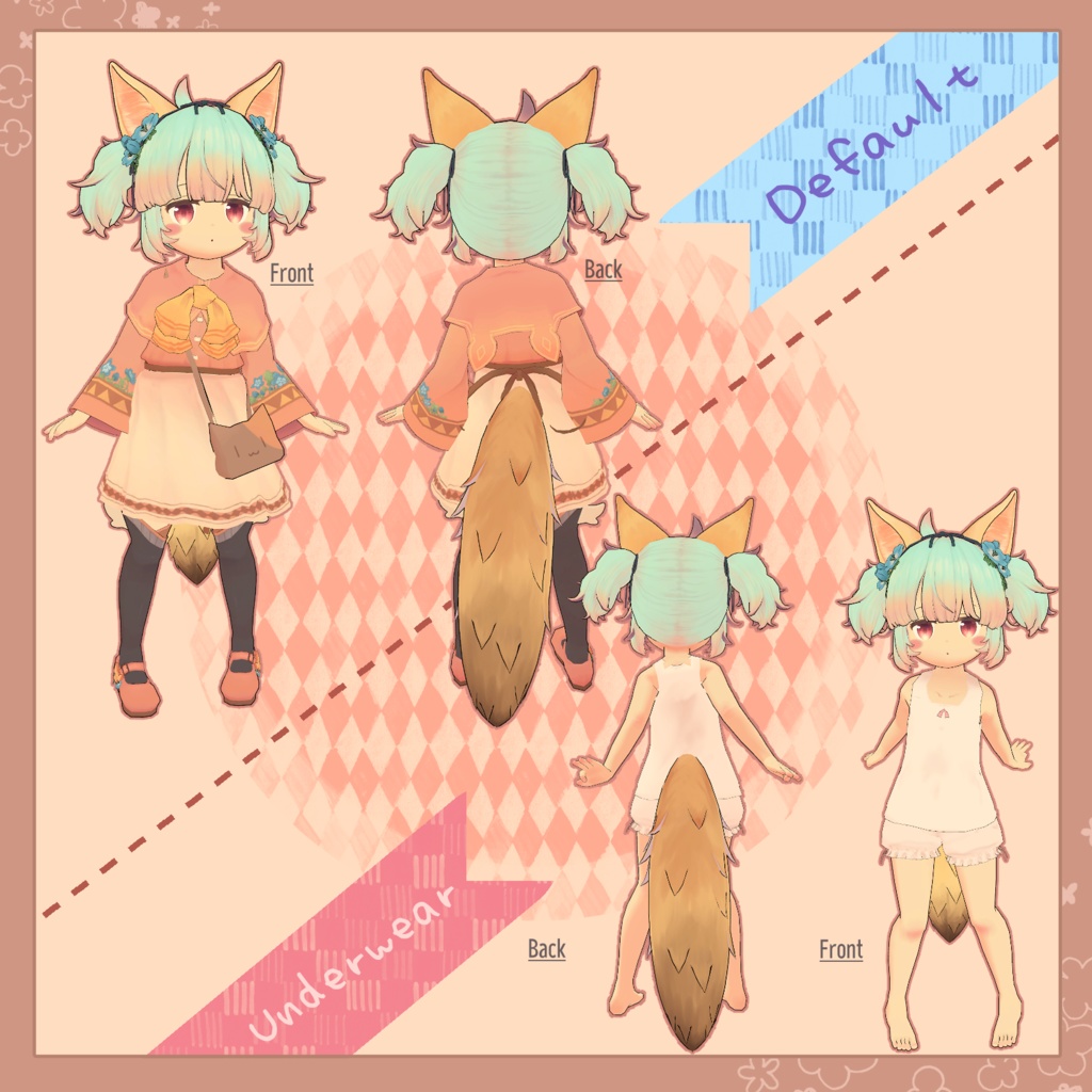 オリジナル3Dモデル「プティシラ」