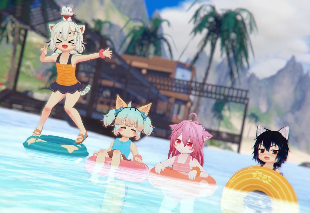 プティシラちゃん向け水着(はてな商店アバター全員対応)