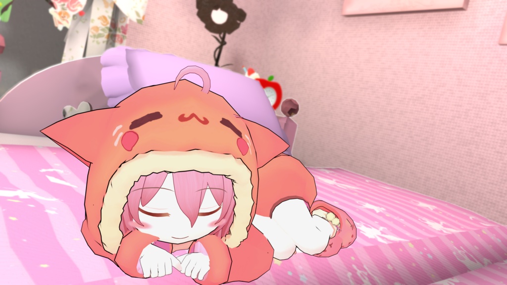 ネムちゃんのねこねこ着ぐるみルームウェア(はてな商店アバター全員対応)