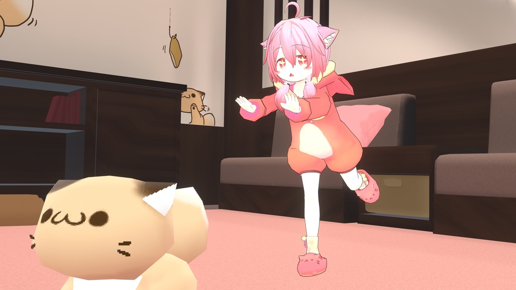 ネムちゃんのねこねこ着ぐるみルームウェア(はてな商店アバター全員対応)