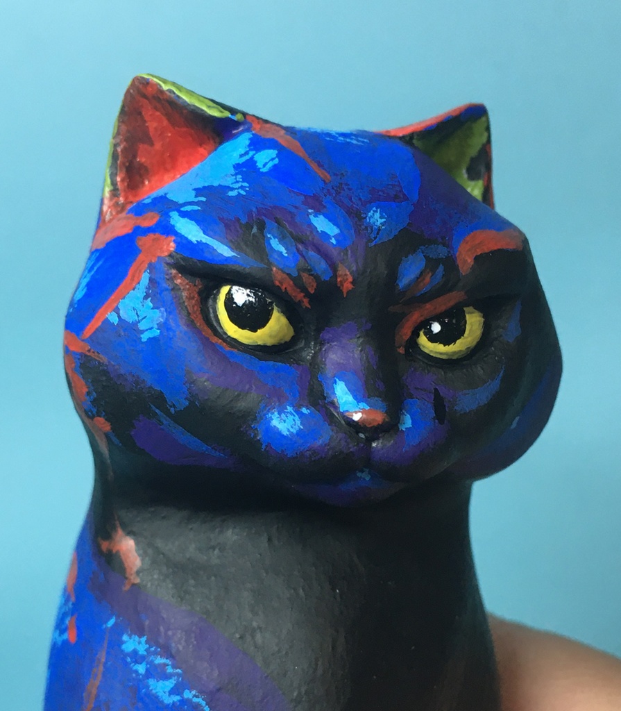 魔よけ猫（塗装済み完成品）