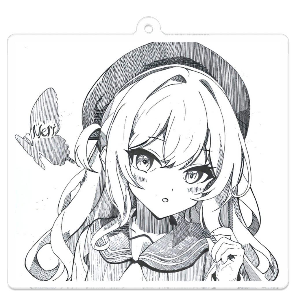 ツンデレ少女 アクリルキーホルダー