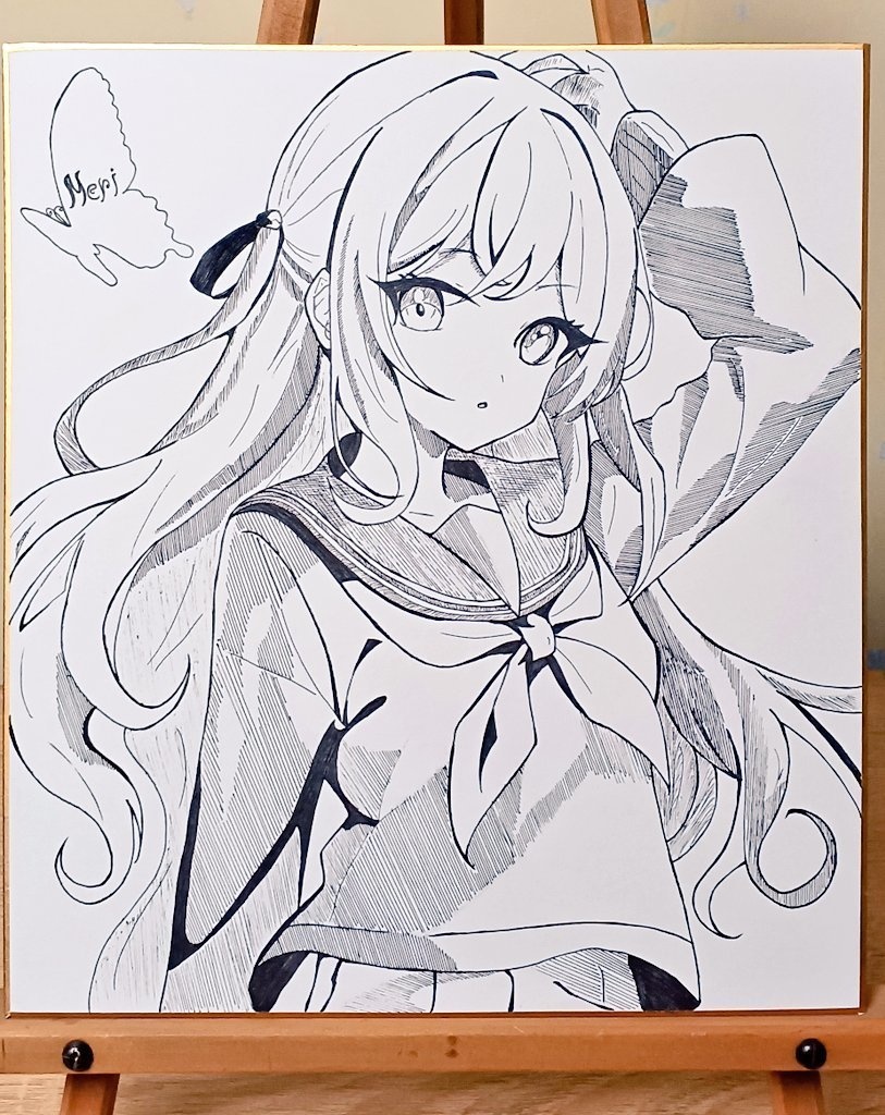 ツンデレ少女 5 years after 色紙イラスト