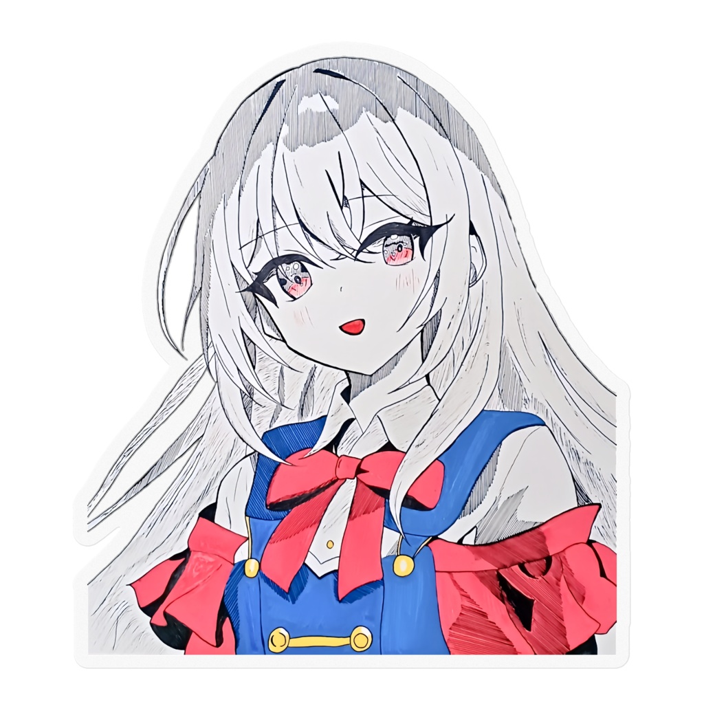赤目の魔女は夏と共に現れた ステッカー100×100mm