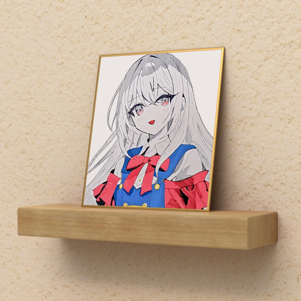 赤目の魔女は夏と共に現れた ミニ色紙