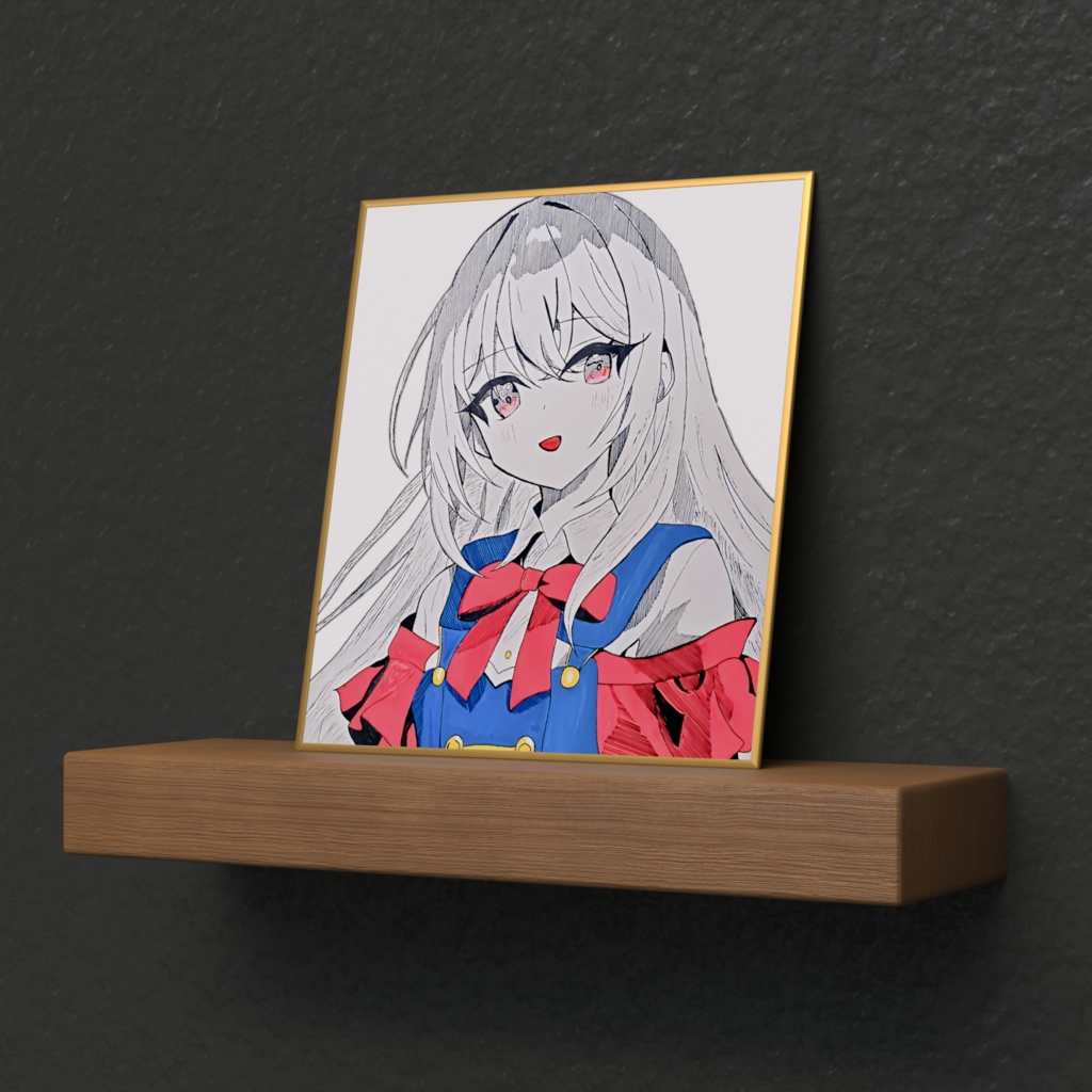 赤目の魔女は夏と共に現れた ミニ色紙