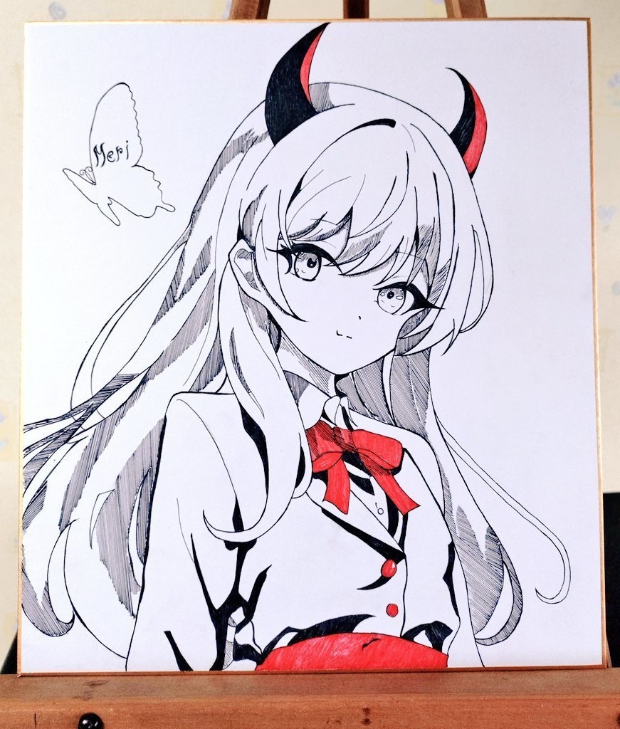 『小悪魔ちゃん』色紙イラスト