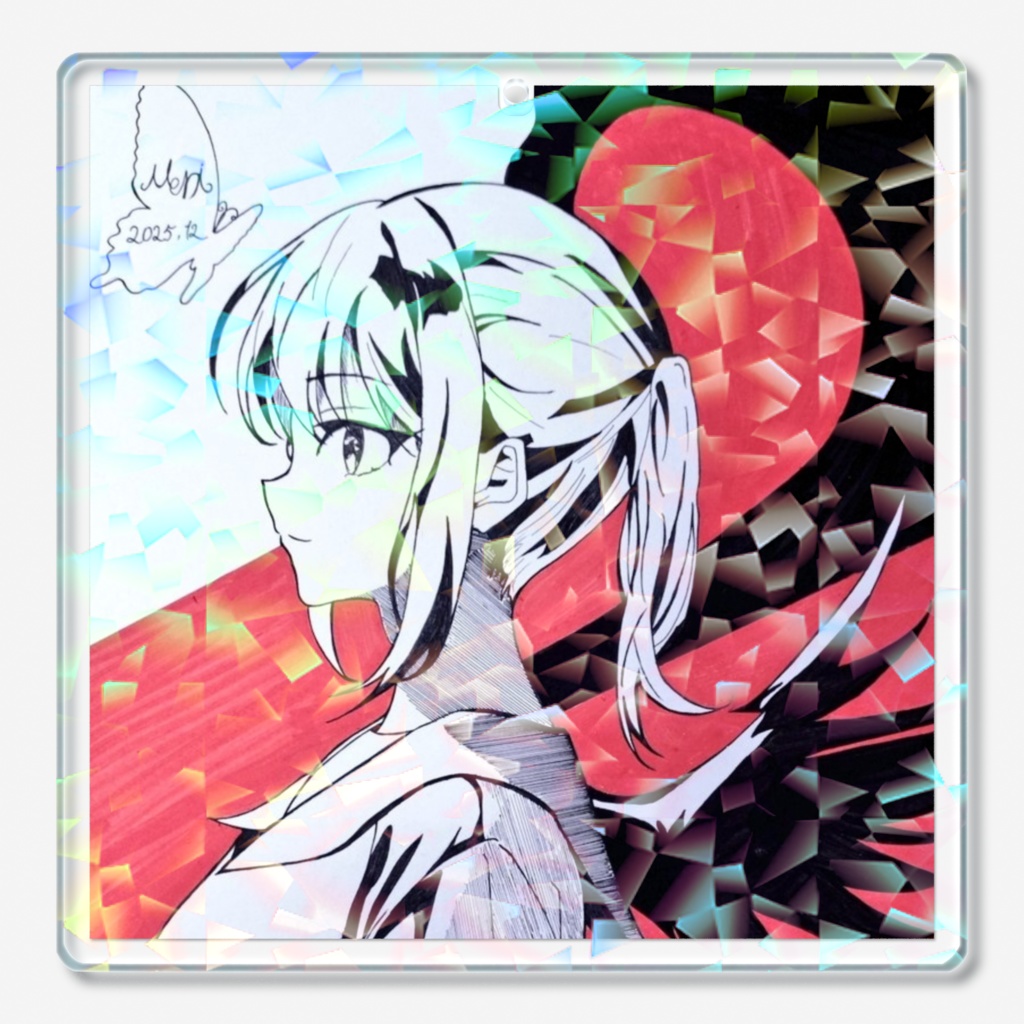 堕天　ホログラムアクリルキーホルダー