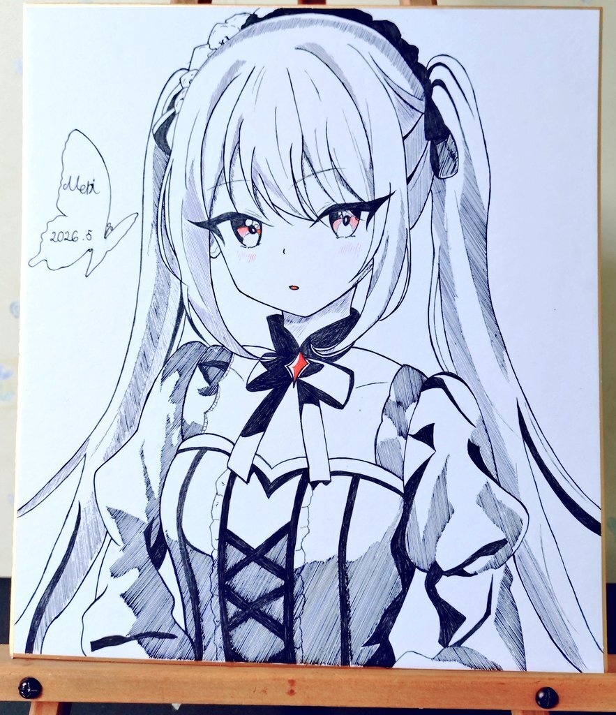 ツンデレ少女〜メイドver〜 色紙イラスト