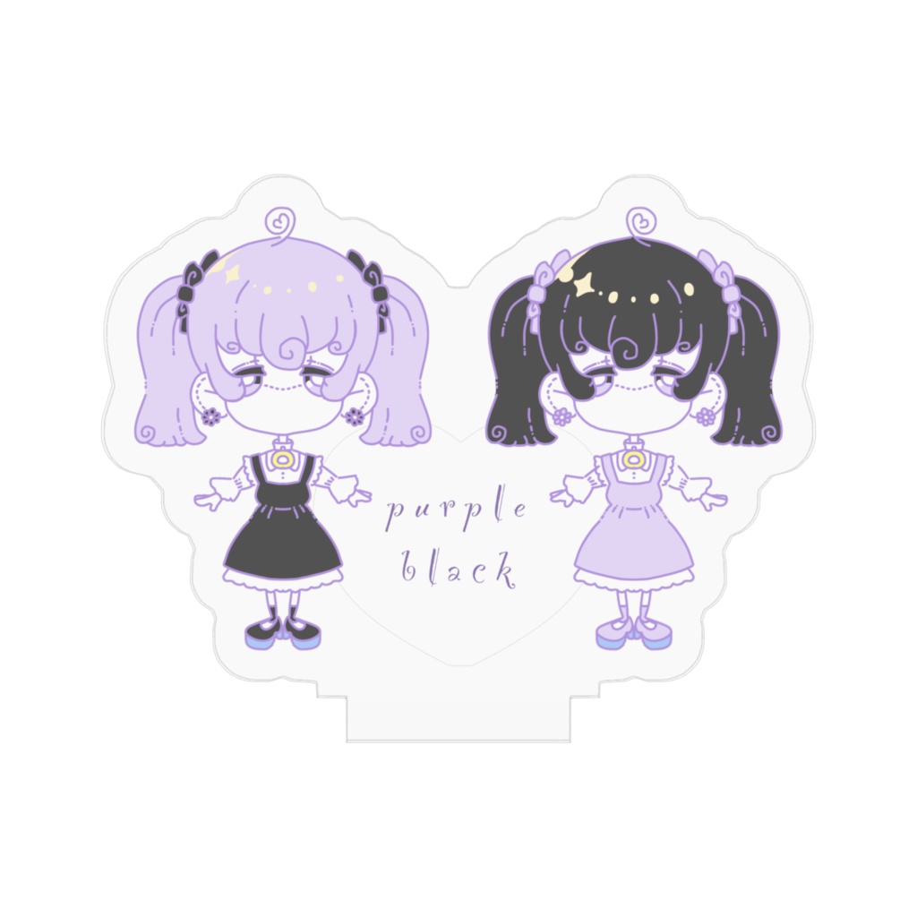 purple black doll