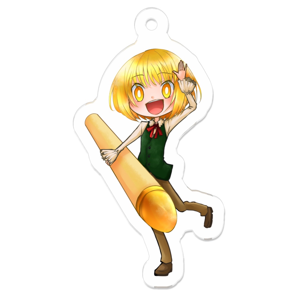色いろ! アクリルキーホルダー 黄金
