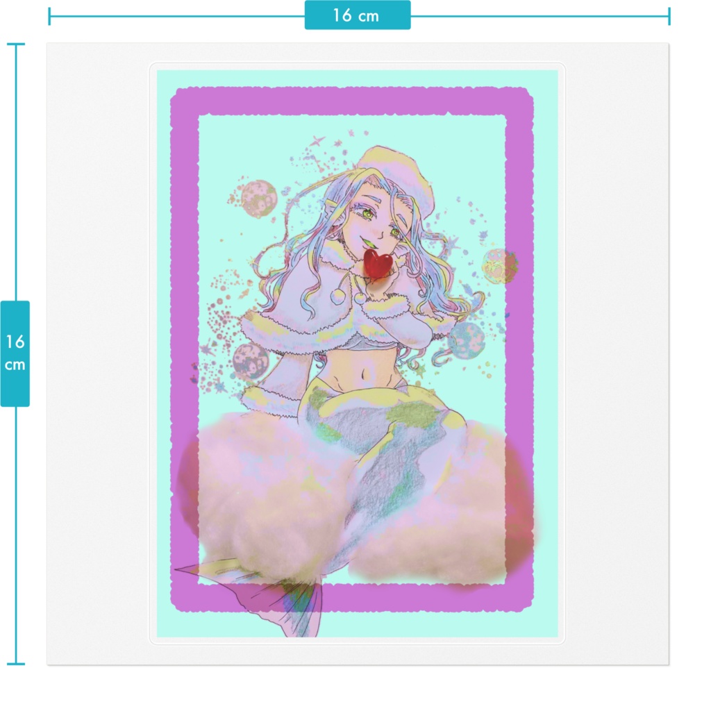 揺蕩う北の海の魔女ステッカー