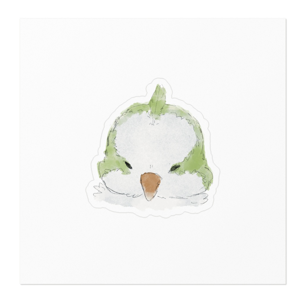 ちょんまげオキナインコ グリーン