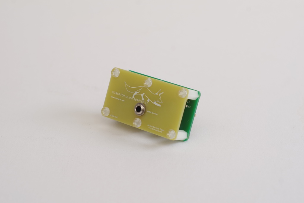 ZOOM F3 でECMステレオバイノーラルマイクを使えるようにするアダプタ V2