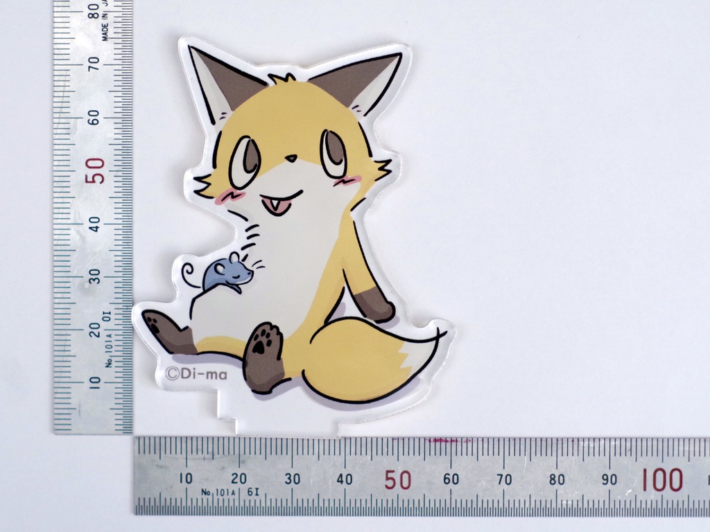 観賞用アクリルスタンド 3mm厚(きつねとねずみ)