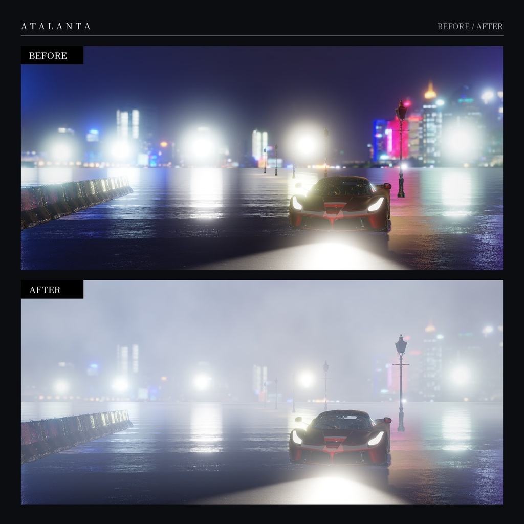 【VRChatワールド】DepthFog|距離と高さで重なる霧のシェーダー