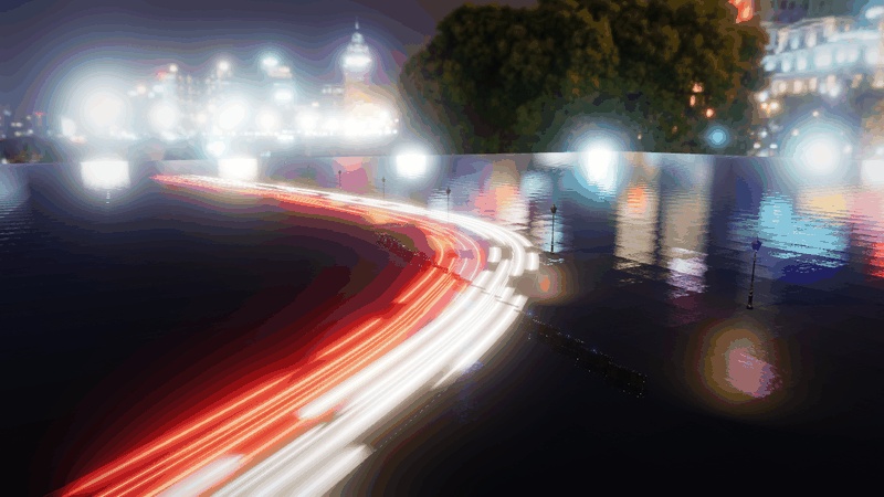 【VRChatワールド】LightTrail|車のライトが流れる光跡シェーダー