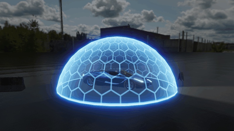 【VRChatワールド】ForceField|六角形のバリア・シールドのシェーダー