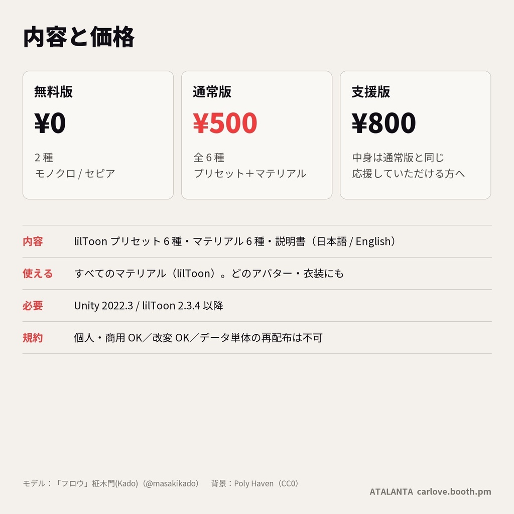 【lilToon・汎用】漫画化|全身がモノクロ・セピアの漫画の絵に 6種【無料版あり】