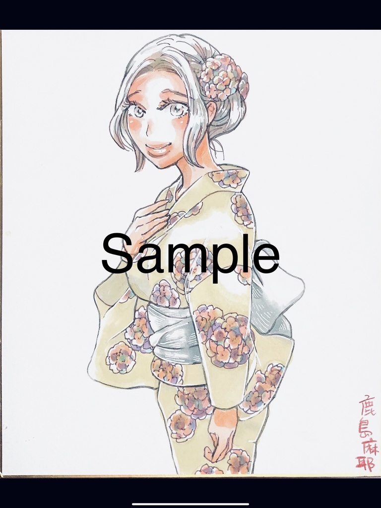 依頼イラスト受付24✖️27普通色紙サイズ