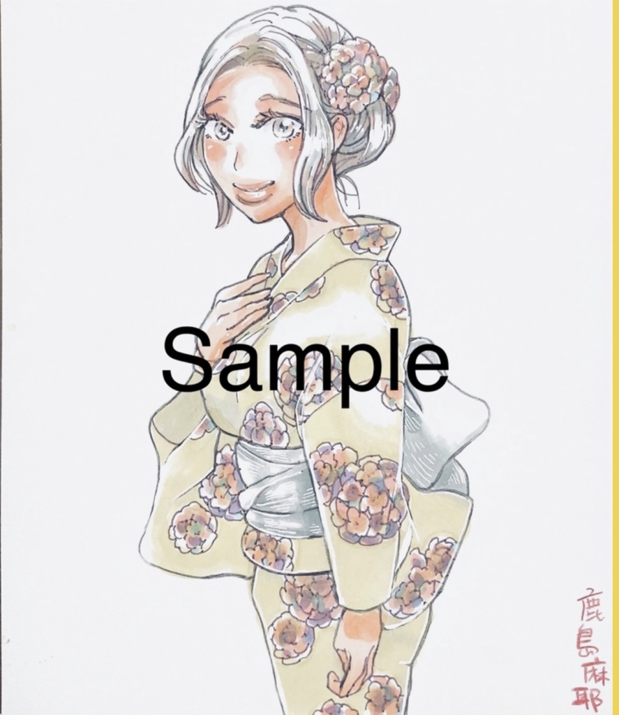 ミニ色紙 依頼受付 12✖️13.5