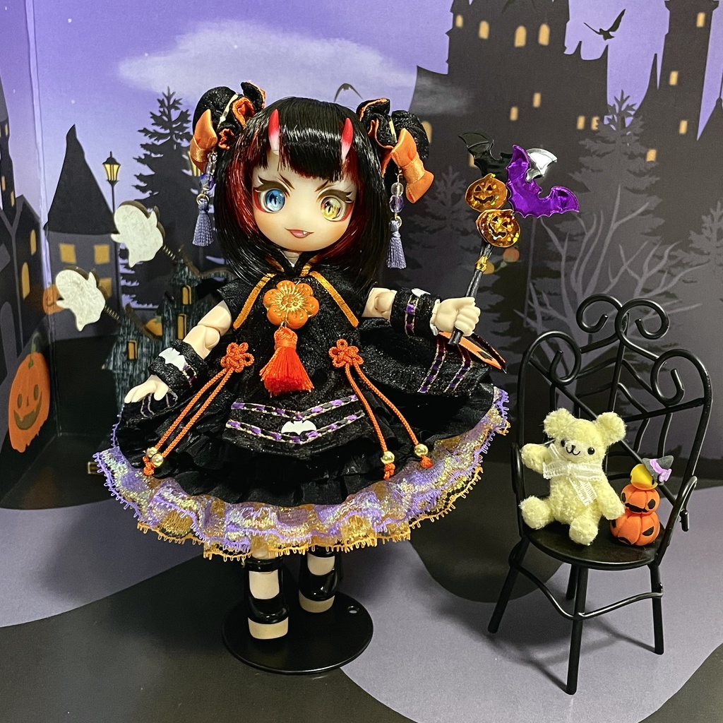 オビツ11 / 中華ロリータワンピース ハロウィンver