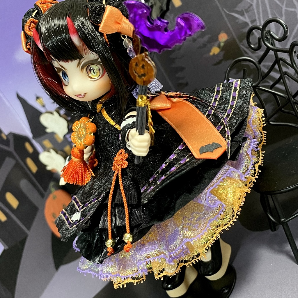 オビツ11 / 中華ロリータワンピース ハロウィンver