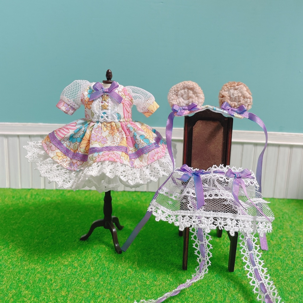 オビツ11 / くまみみワンピース(3色)