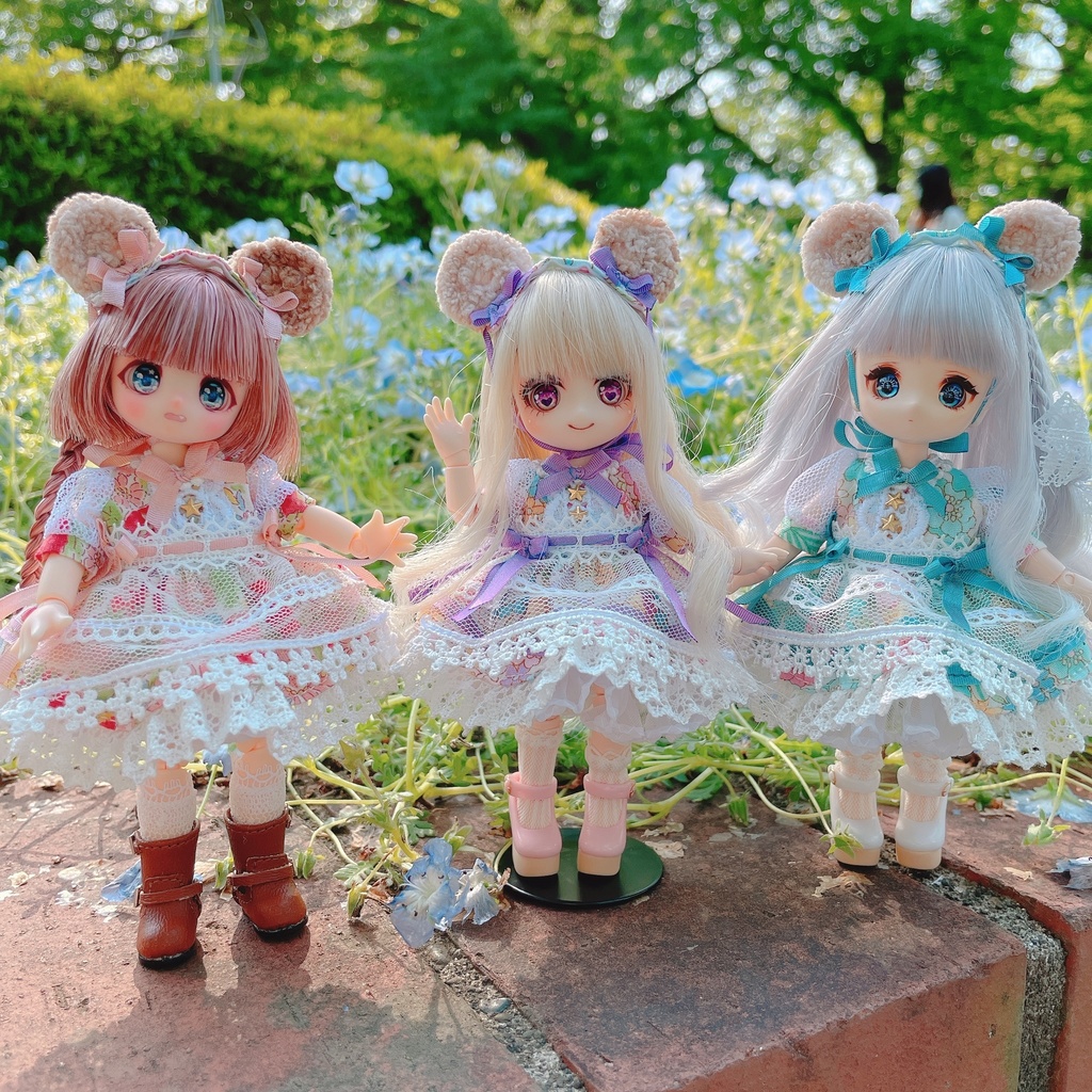 オビツ11 / くまみみワンピース(3色)