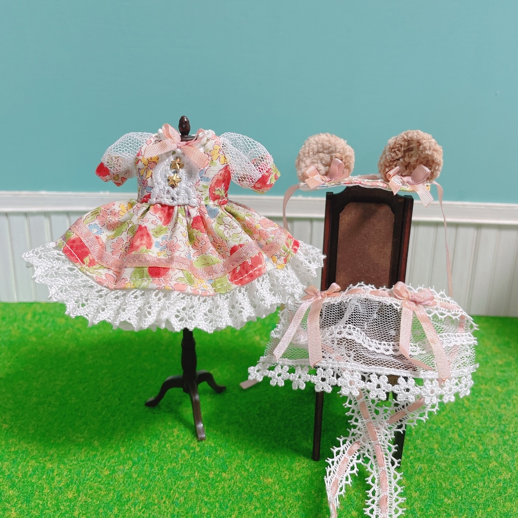 オビツ11 / くまみみワンピース(3色)