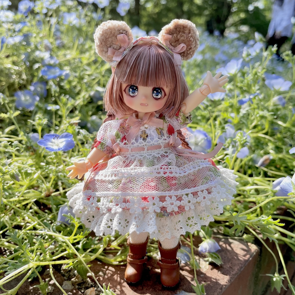 オビツ11 / くまみみワンピース(3色)