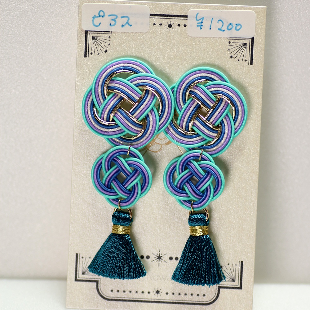 水引お花ピアス・イヤリング6種(鍾離/魈)