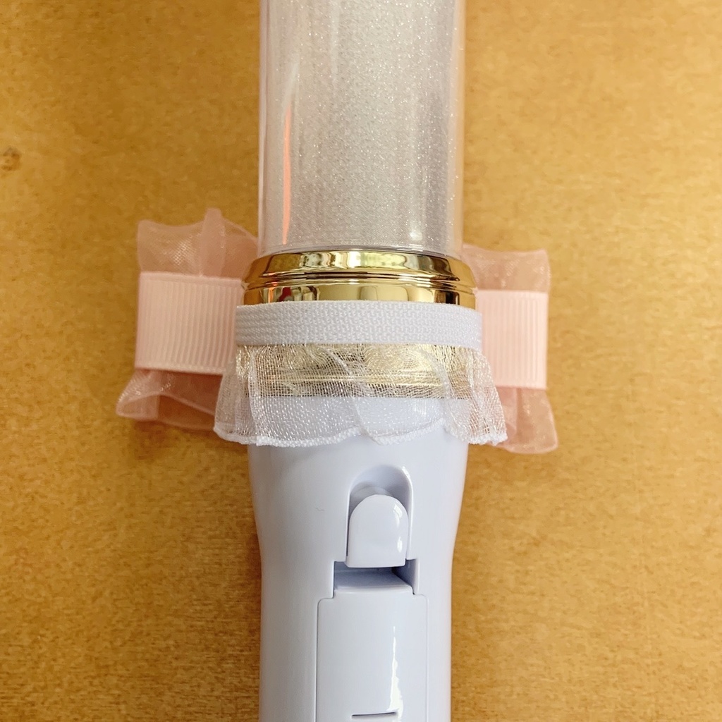 ウサ耳缶バッジロゼット キンブレリボン バッグチャーム ピンクセット