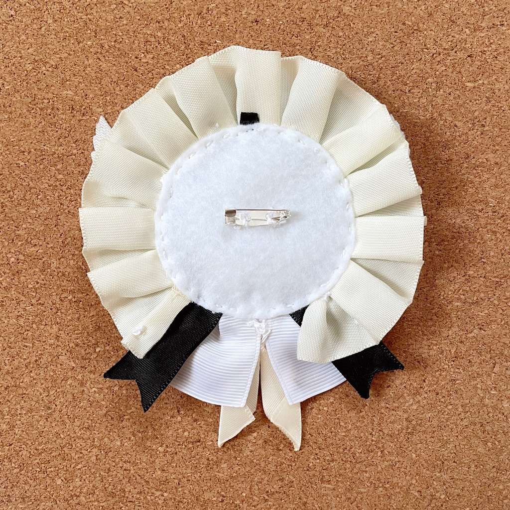 天使の羽根 バッジロゼット カードケース ブラック スター レース セット