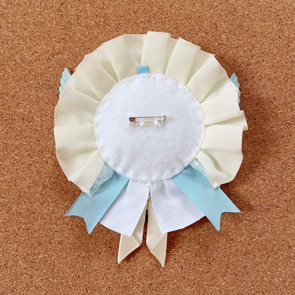 天使の羽根 バッジロゼット カードケース ブルー スター レース セット