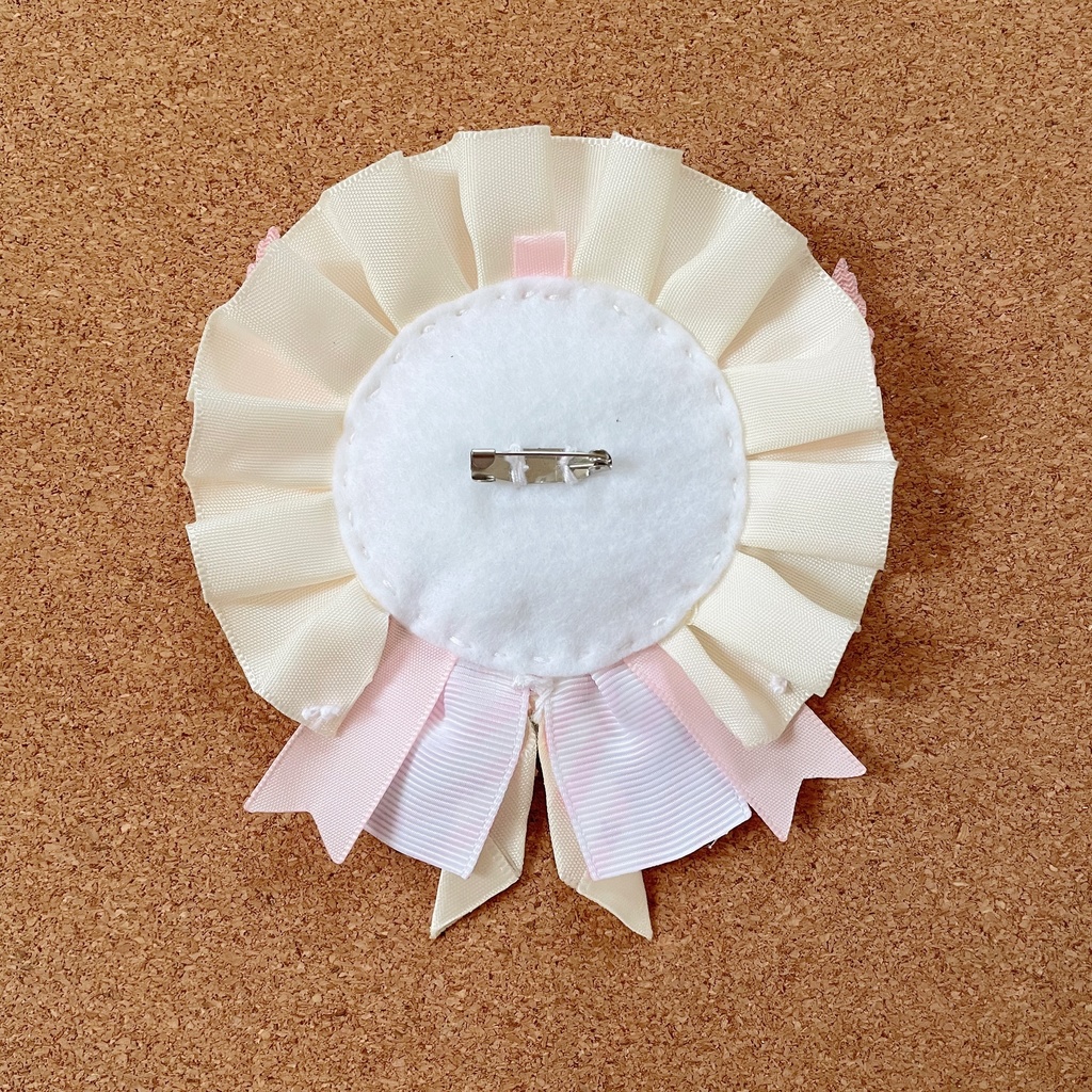 天使の羽根 バッジロゼット カードケース ピンク スター レース セット