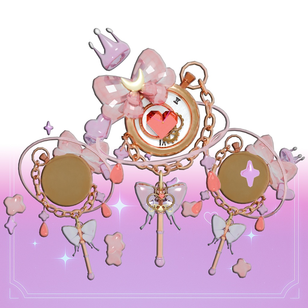 Magic Wand 3D Model Set