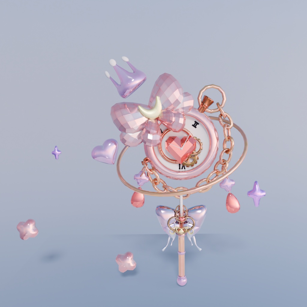 Magic Wand 3D Model Set