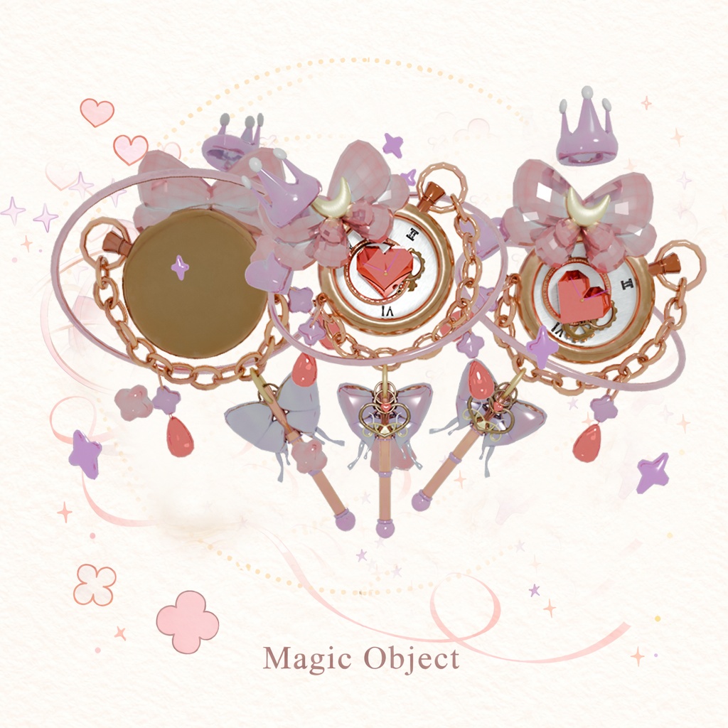 Magic Wand 3D Model Set