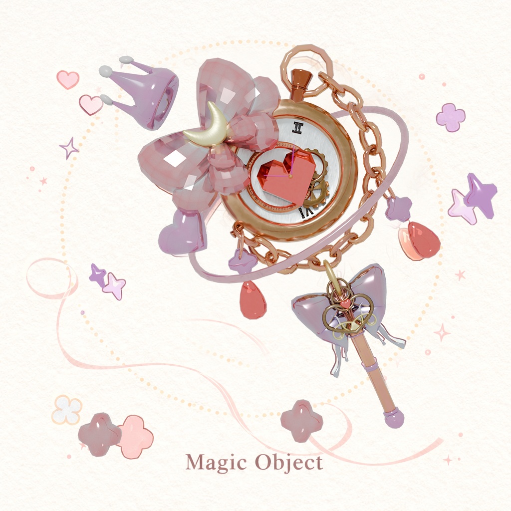 Magic Wand 3D Model Set