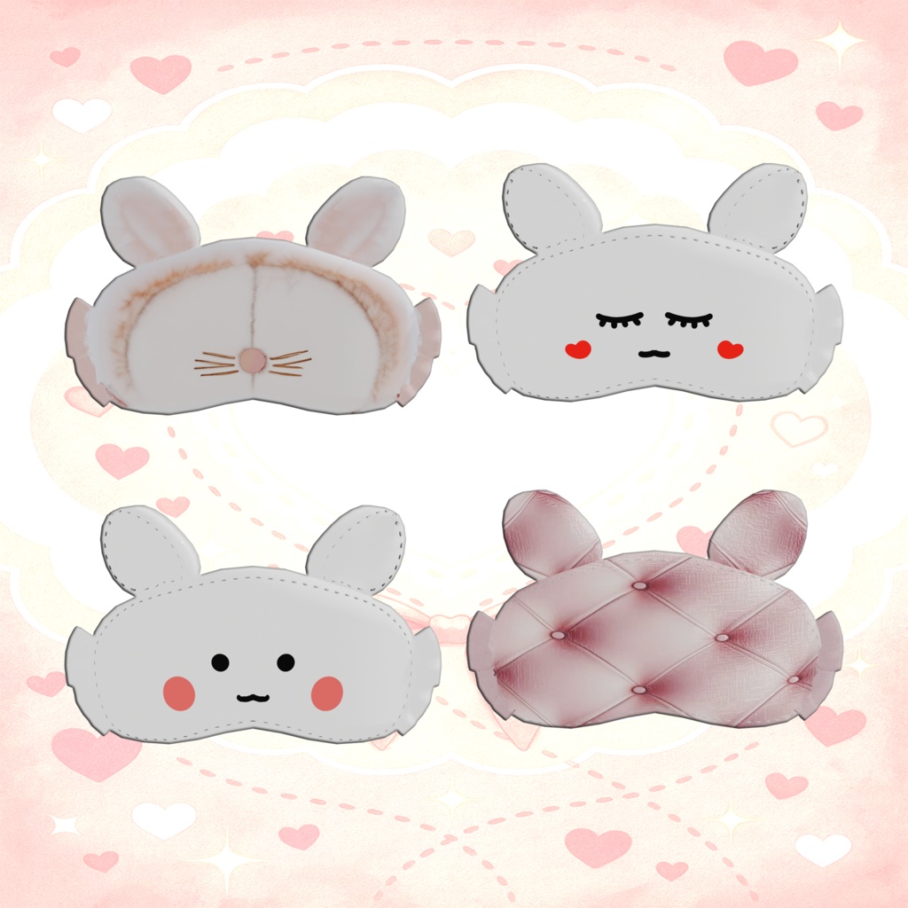 leepy Bunny Eye Mask Pack / Blindfold