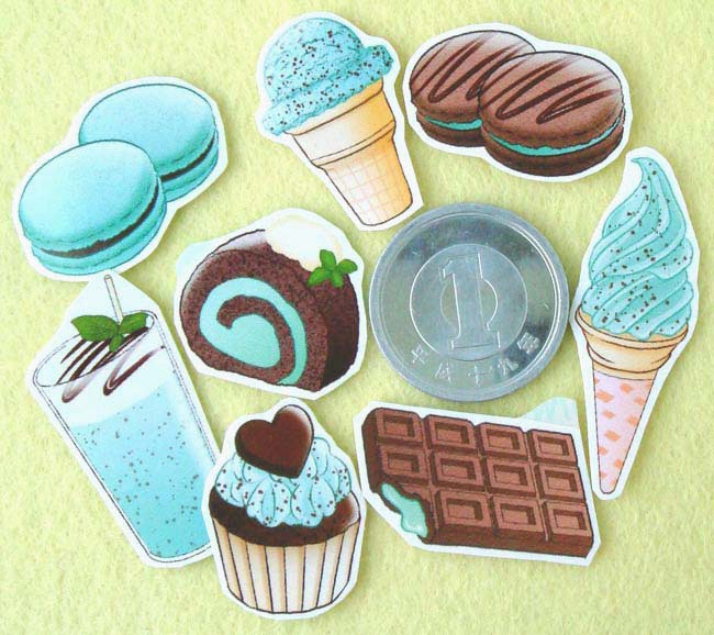 チョコミント☆フレークシール