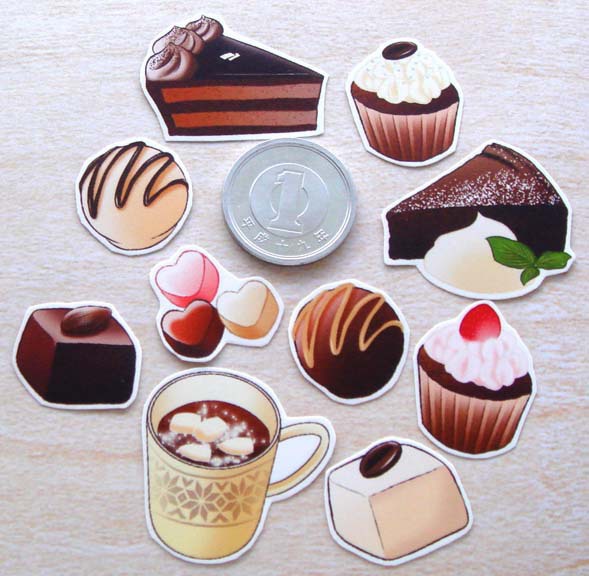 チョコレート☆フレークシール