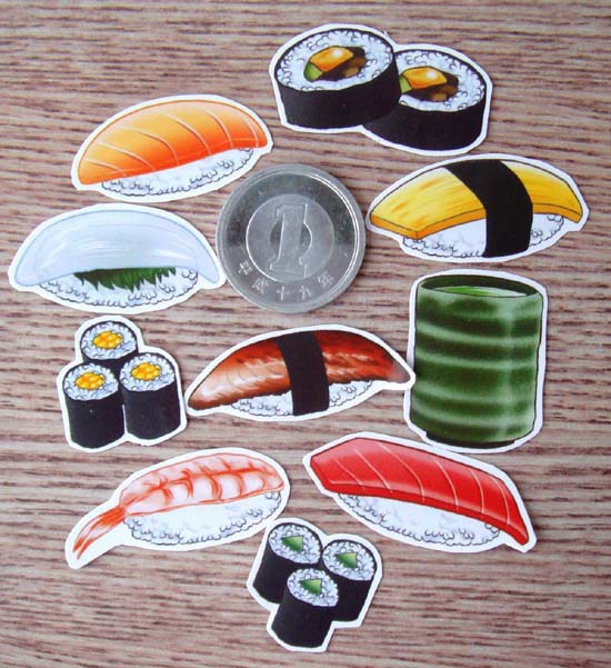 お寿司☆フレークシール